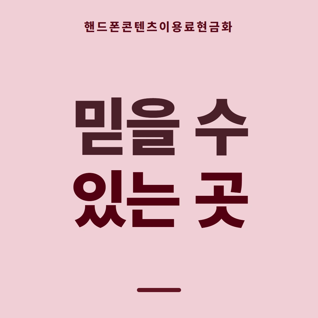 품티켓 핸드폰 회선의 콘텐츠이용료현금화 확인할 때의 잣대 안내 이미지